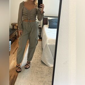 Women's Ruched Tan Top 30% off bundle